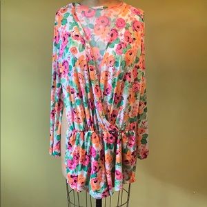 SURF GYPSY SHORT FLORAL ROMPER